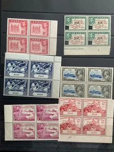 FIJI George v George v1  plus UPU UMINT BLOCKS - Picture 1 of 1