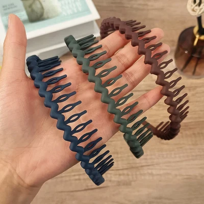 Juego de 9 diademas antideslizantes para el cabello en forma de onda para mujeres y hombres Foto 1 de 4