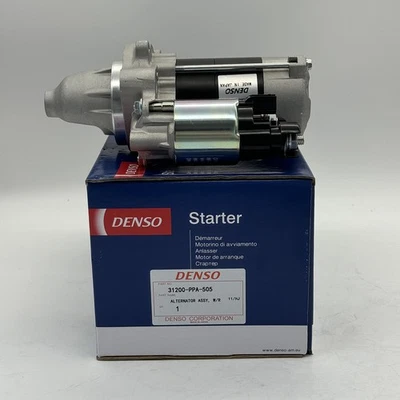 Starter 31200-PPA-505 For Honda CR-V CRV 2002 2003 2004 2005 2006 2.4L 17844 - Image 1 of 4
