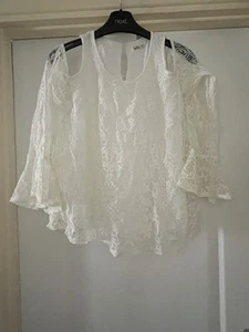Hollister white lace top size M - Picture 1 of 8