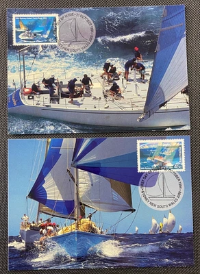 Juego de carreras de yates Sydney Hobart 1994 50 (2) maxi tarjetas ideales para postcrossing Foto 1 de 2