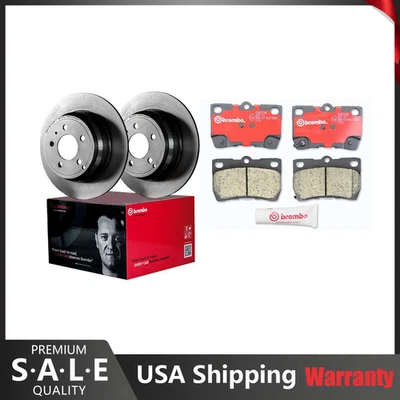 Kit de freno trasero Brembo pastillas de cerámica rotores de disco de recubrimiento ventilado para Lexus GS350 IS350 Foto 1 de 4