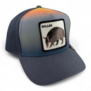 Goorin Bros Baller Balladillo Armadillo Farm Mesh Trucker Snapback Regolabile - Foto 1 di 6