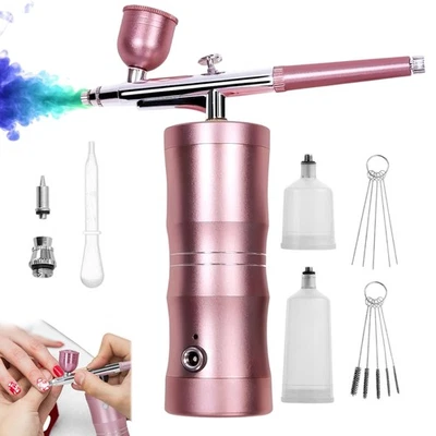 PROFESSIONAL AIRBRUSH 34PSI RECHARGEABLE WITH METAL BODY FOR NAIL AND TATTOO ART - Image 1 of 4
