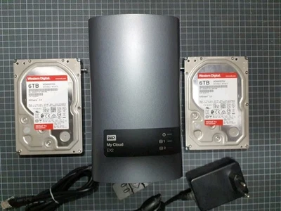 WD My Cloud EX2 12TB 2-Bay NAS Netzlaufwerk Diskstation mit 2x 6TB WD Red Pro - Bild 1 von 4