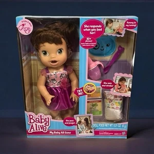 Bambola Hasbro baby alive My Baby All Gone, Brown, parla inglese e spagnola 2013 - Foto 1 di 20