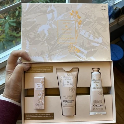 L'OCCITANE Neroli & Orchidee Juego en Caja Eau De Parfum Leche Corporal Crema de Manos Viaje Foto 1 de 4