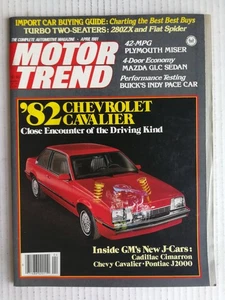 Revista Motor Trend abril 1981 Plymouth Horizon Mazda GLC Dodge Aries - Imagen 1 de 2