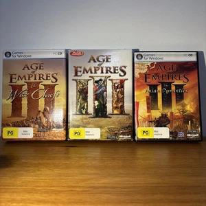 Age Of Empires 3, The War Chiefs & Asian Dynasties PC - Manuals - Free Postage - Picture 1 of 15