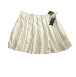 Faded Rose Women’s XL Pleated Mini Skirt White Short New 🆕 NWT - Picture 1 of 5