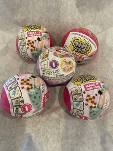 Miniverse Lot Of 5 Diner/Spring Series 1 Set Surprise Blind Bag Ball-NEW SEALED! - Picture 1 of 18