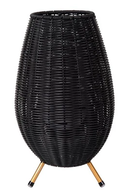 LED Akku Tischlampe dimmbar Schwarz IP44 Balkon 36 cm 3000 K Tischleuchte außen - Bild 1 von 4