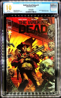 Walking Dead Deluxe #1 (2020) CGC 10 GEM MINT Census 1 of 5 Embossed Gold Foil - Image 1 of 2