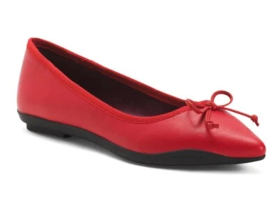 NEW AEROSOLES Dumas Point Toe Flats Red Size 8 - Image 1 of 4