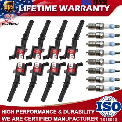 8x Bobina de encendido + bujía para Ford F150 F250 Triton 1997-2009 4,6/5,4 L DG508 Foto 1 de 4