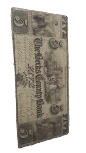 1841 Five Dollar Note BERKS COUNTY BANK Berks County,  PA SIGNED Cashier Presid - Picture 1 of 8