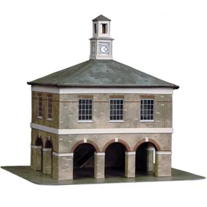 Superquick OO Gauge Card Kit Market Square House - B35 Model Railway Building - Picture 1 of 2
