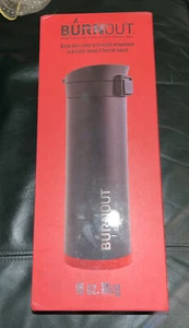 BURNOUT Temperature Regulating Travel Mug 16 oz Black - Picture 1 of 4
