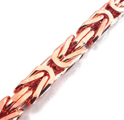 Königsarmband rosa rotvergoldet o. Rotgold Doublé Armband Damen Herren Schmuck - Bild 1 von 4