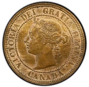 Canada - 1888 Large Cent - PCGS MS63RB - GORGEOUS CHOCOLATE BROWN SURFACES! - Picture 1 of 5