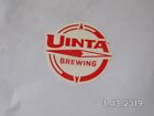 Autocollant/autocollant Uinta Brewing Co. boussole ronde 4' rouge et blanc