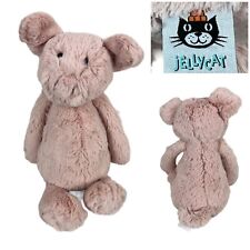 Jellycat Bashful Pig Plush Pink Soft Baby Toy Medium Stuffed Animal 11” Soft EUC