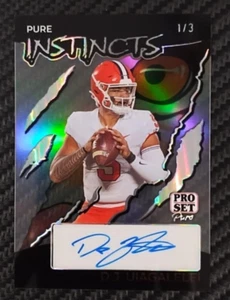 2024 Leaf PS Pure DJ Uiagalelei Instincts 1/3 Clear Holo Auto Rookie FSU #PI-DJU - Picture 1 of 5