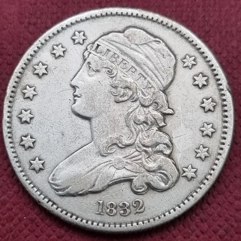 1832 Capped Bust Quarter 25c Higher Grade XF - AU #58437 Cover
