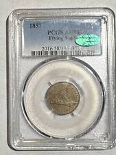 1857 P Small Cents Flying Eagle PCGS AU-58 CAC  