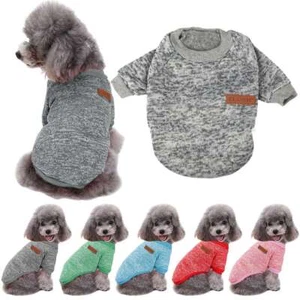 Pet Dog Cat Winter Warm Fleece Vest Clothes Puppy T Shirt Sweater Apparel Coat - Picture 1 of 12