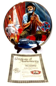 Royal Manor Porcelain Plate Greatest Clowns of the Circus "Otto Griebling" 1982 - Picture 1 of 5