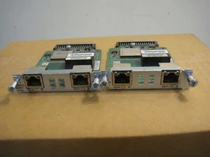 LOT OF 2 Cisco 2-Port Multiflex Trunk Voice WAN Interface Card VWIC3-2MFT-T1/E1 - Picture 1 of 8