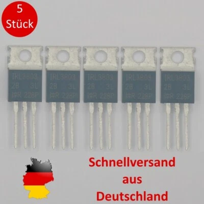 INTERNATIONAL RECTIFIER 5 x IRL3803 Transistor N-Channel MOSFET 30V 140A 200W TO220AB