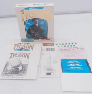 Railroad Tycoon (IBM PC, 1990, MicroProse) BIG BOX 5.25" Disks - Picture 1 of 17