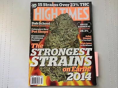 HIGH TIMES MAGAZINE FRONT COVER Strongest Strains On Earth May 2014 - Image 1 of 4