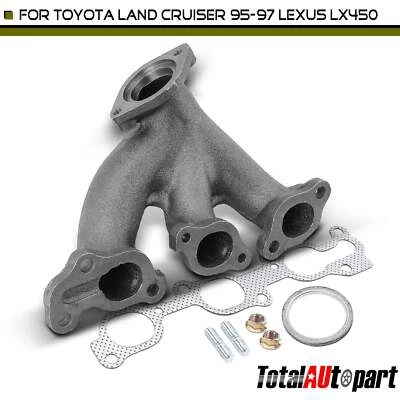 Colector de escape con kit de junta para Toyota Land Cruiser 95-97 Lexus LX450 trasero Foto 1 de 4