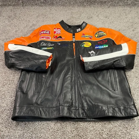 Tony Stewart Jacket 2XL Wilsons Leather Chase Authentics NASCAR Racing Starter Cover