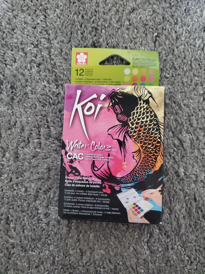 Sakura Koi акварели творческое искусство цвета, карман поле эскиз коробка  - Изображение 1 из 1