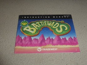 NINTENDO NES BATTLETOADS MANUALE ISTRUZIONI SOLO TRADEWEST
