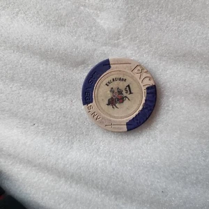$1 (One Dollar) Blackjack Chip - Excalibur, Las Vegas NV - Picture 1 of 2
