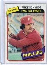 1980 Topps Mike Schmidt Philadelphia Phillies #270 NL All-Star