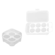  2 Pcs Makeup Pad Carrying Case Beauty Egg Storage Box High Capacity