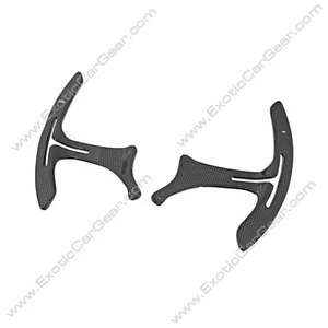Palancas de paleta Ferrari 458/F12 fibra de carbono GTS - Imagen 1 de 5