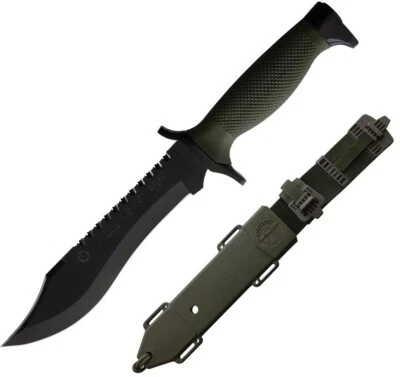 Aitor Oso Fixed Knife 7.25" Stainless Clip Point Blade OD Green Polymer Handle - Image 1 of 3
