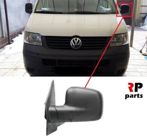 PARA VW TRANSPORTER 03-09 NUEVO ESPEJO RETROVISOR ELÉCTRICO TÉRMICO NEGRO 5 PINES IZQUIERDO LHD - Imagen 1 de 2