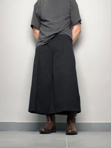 vintage streetwear super wide cropped japanese pants - Picture 1 of 5