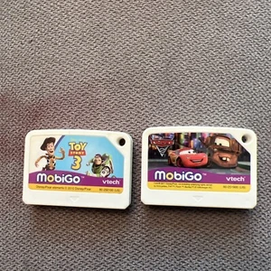 VTech MobiGo Game Cartridge Lot Of 2, Toy Story-3 & Pixar Cars 2 - Picture 1 of 1