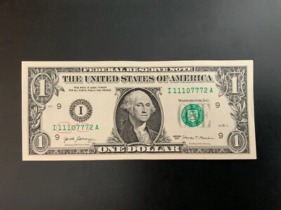 2017 $1 DOLLAR BILL I11107772A - Image 1 of 4