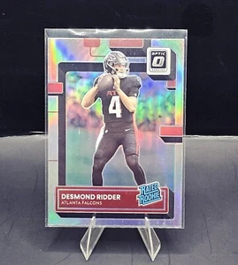 Desmond Ridder 2022 Optic Rated Rookie Silver Holo RC #202 Falcons SHARP CORNERS - Picture 1 of 2