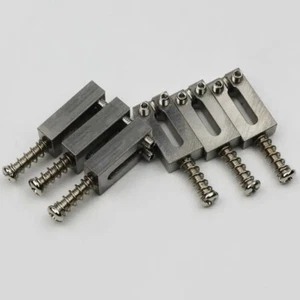 TITANIUM ALLOY Guitar Tremolo Bridge Saddles 10.5MM-1/16" For Fender Strat Tele - Picture 1 of 3